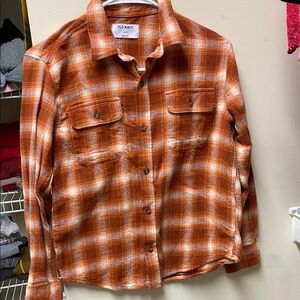 Old Navy Rust Checkered Shirt